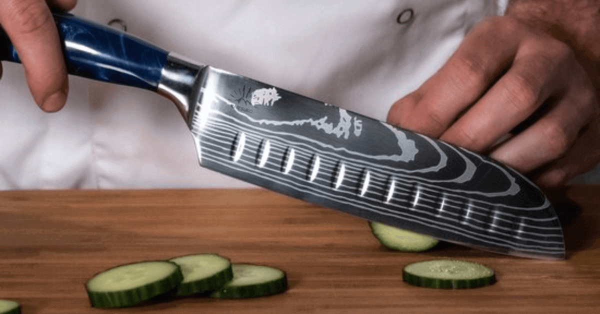 Couteau japonais Santoku Kaitsuko