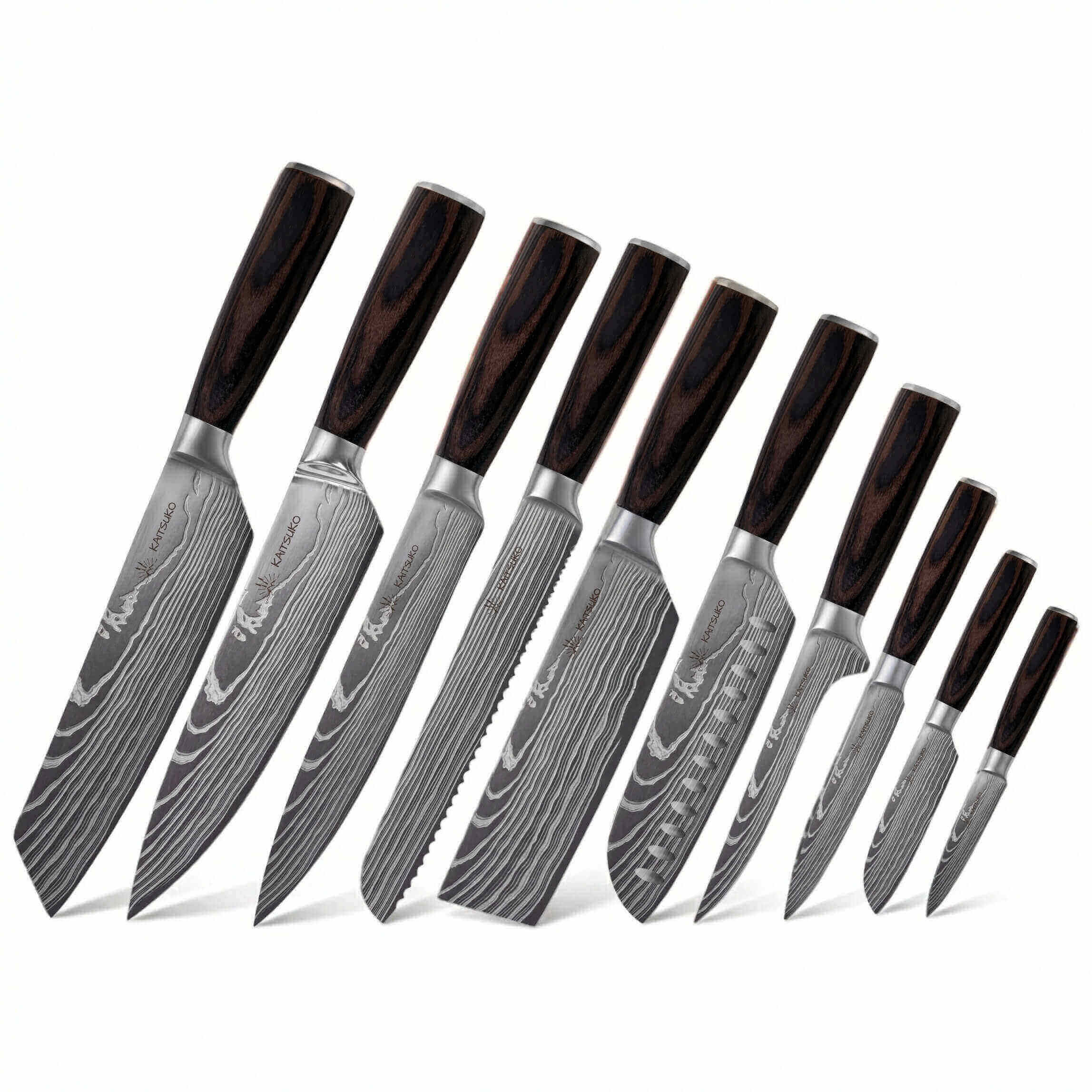 Set di 10 coltelli giapponesi - Chef Tanaka