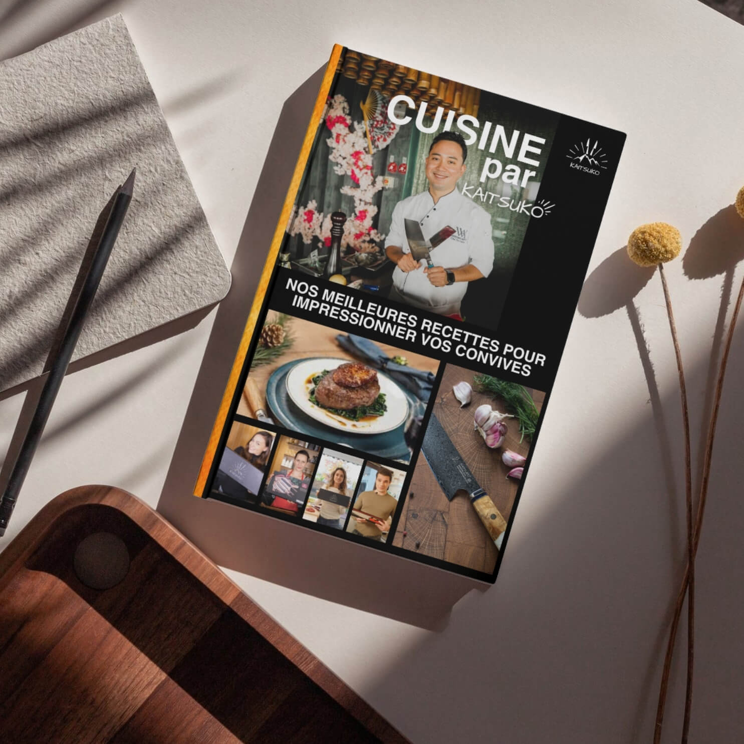 Cofanetto Expert Samurai - (1 set completo di 7 coltelli Komodo + 1 affilatore professionale + libro Kaitsuko in omaggio)