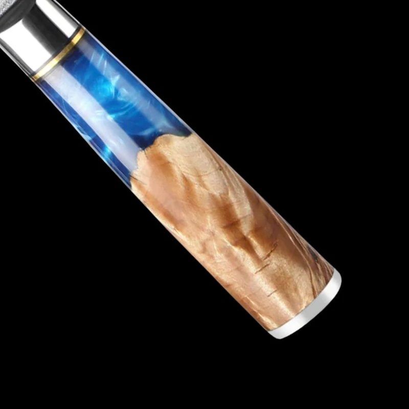 manche couteau japonais acier damas kaitsuko