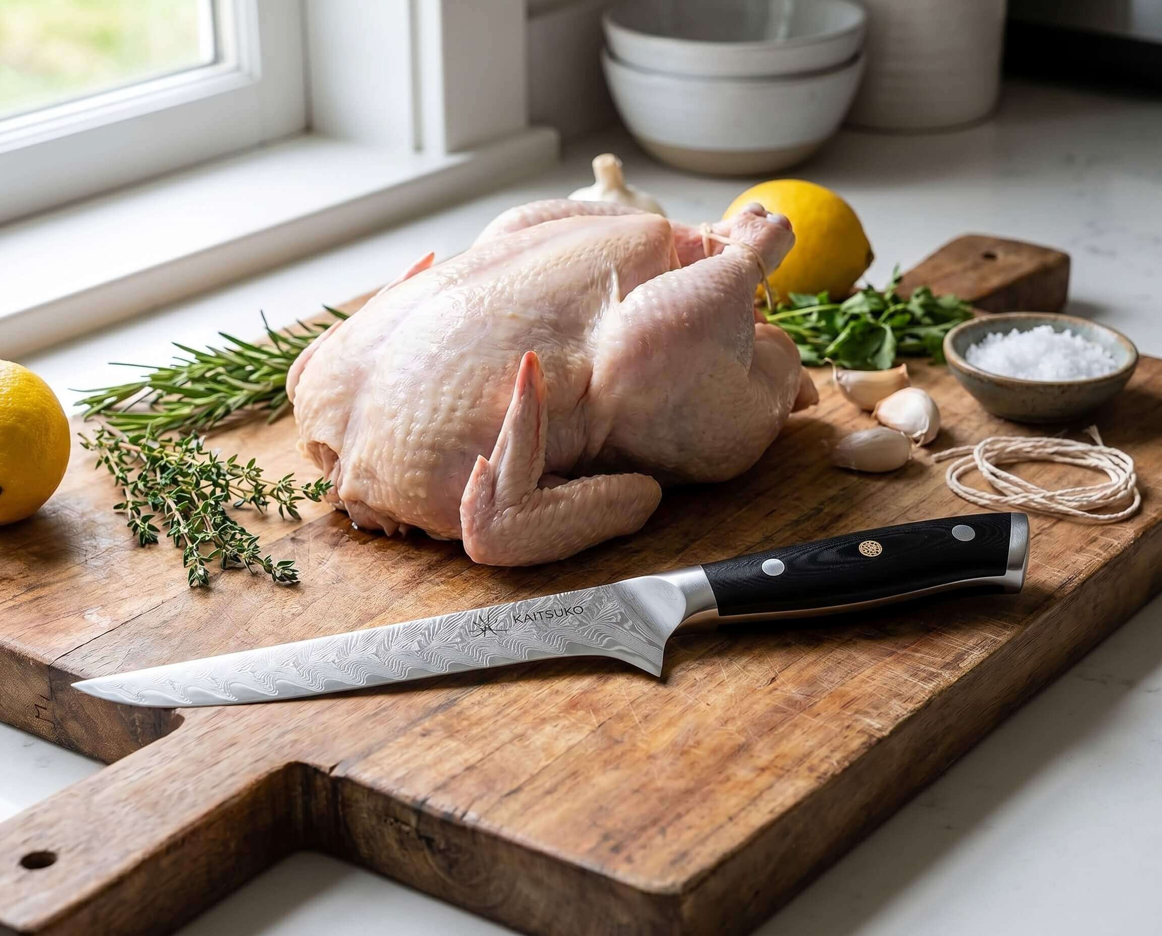 Quel couteau japonais pour la volaille : désosser un poulet facilement