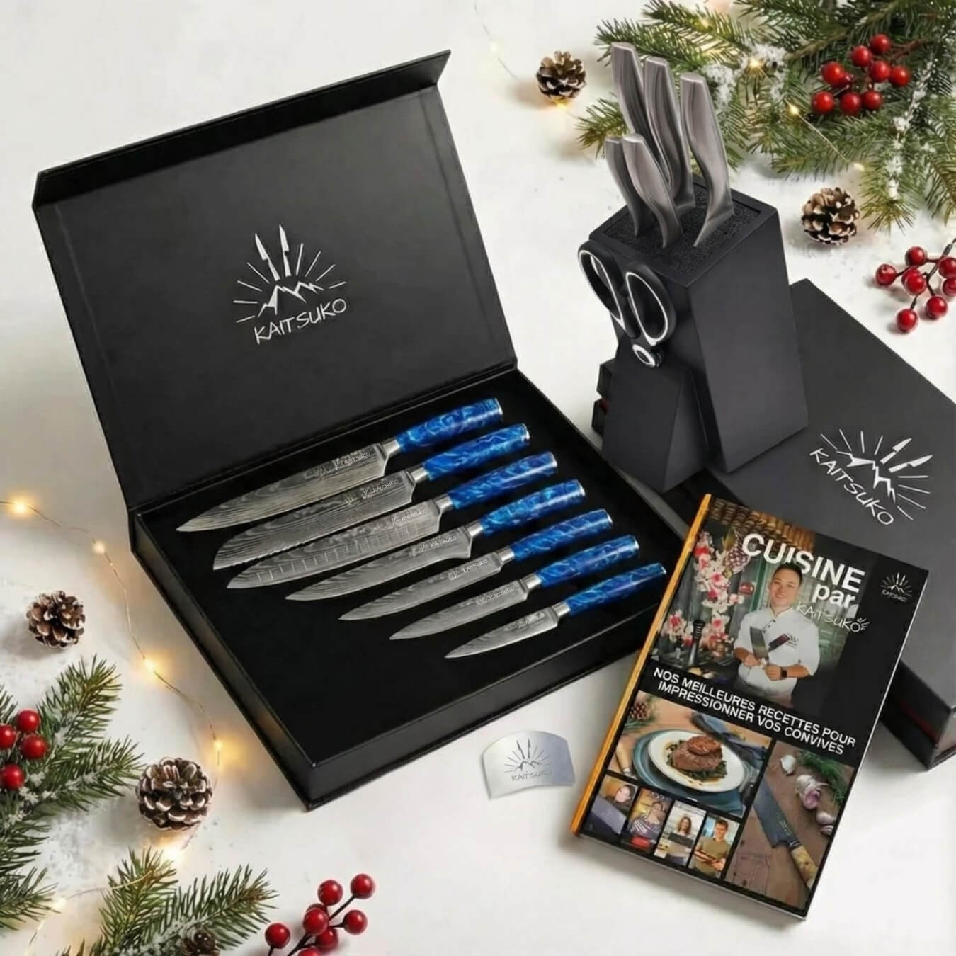 Coffret couteaux japonais et accessoires de cuisine 