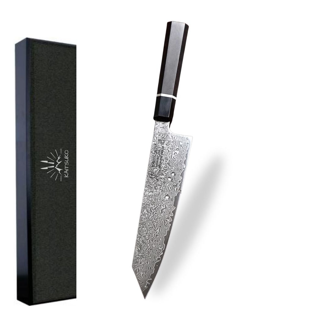 Coltello da cucina professionale Kiritsuke in pietra nera