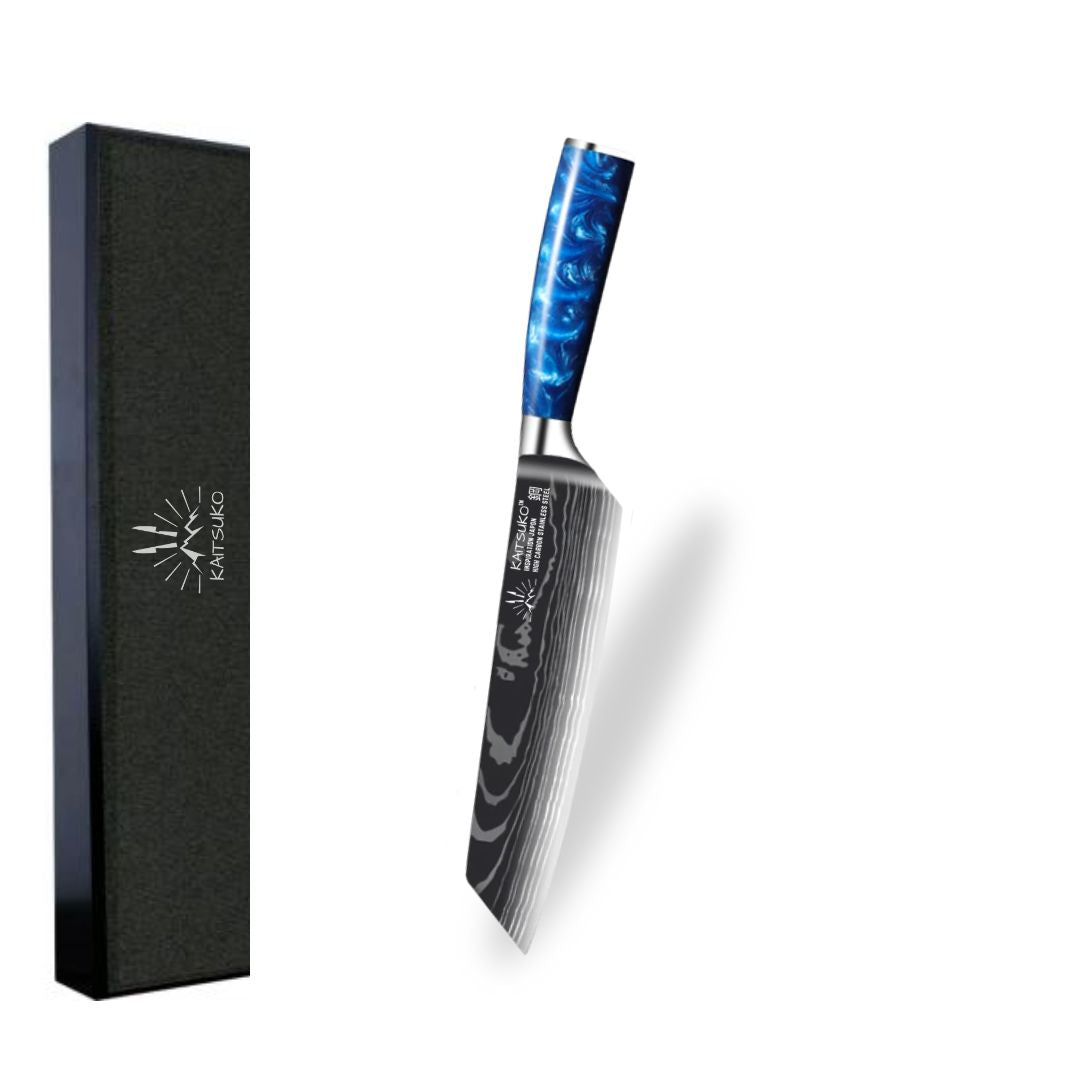 Coltello da intaglio per carne e pesce Kaitsuko Chef Tanaka Ocean Blue Kiritsuke