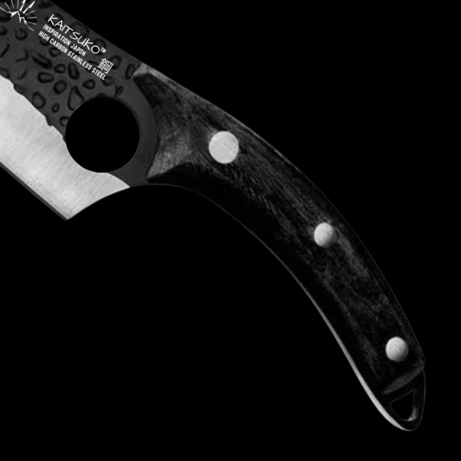 Coltello nordico manico in legno nero