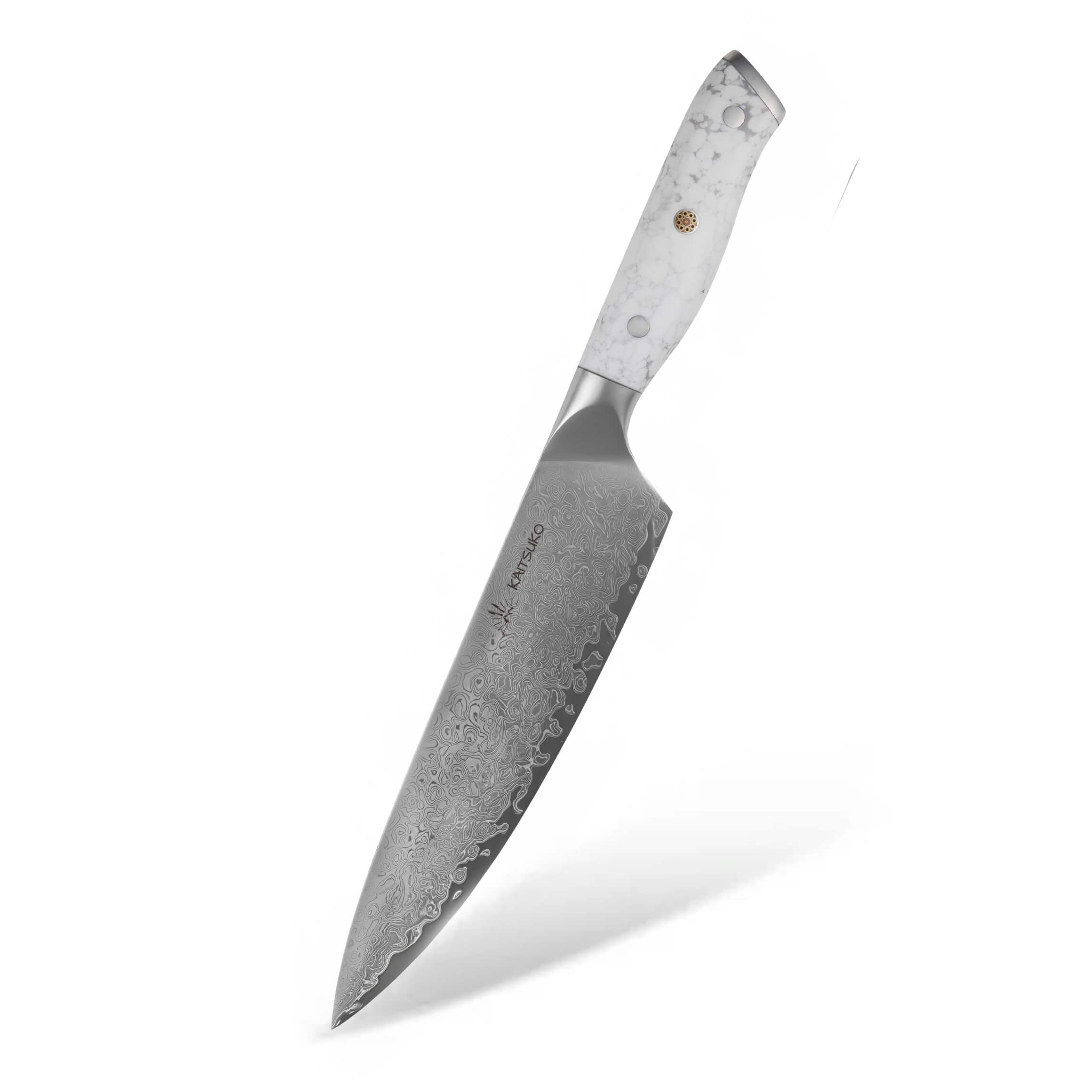 Couteau de chef Yakumoto manche blanc