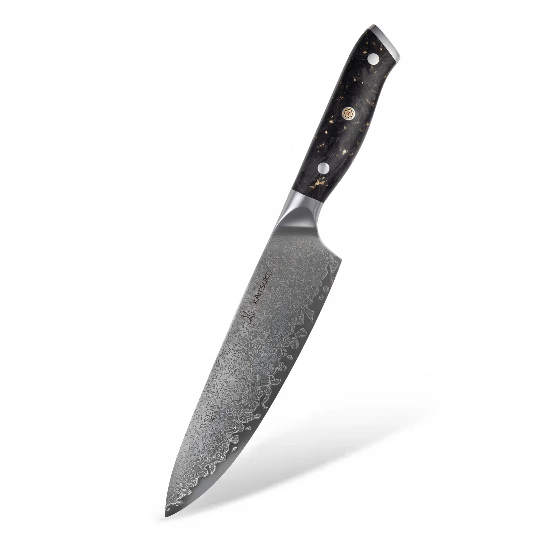 Couteau de chef Kaitsuko Yakumoto manche carbon gold