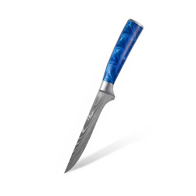 Couteau à désosser japonais manche bleu chef tanaka