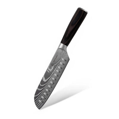 Couteau polyvalent Santoku Chef Tanaka Forest Wood