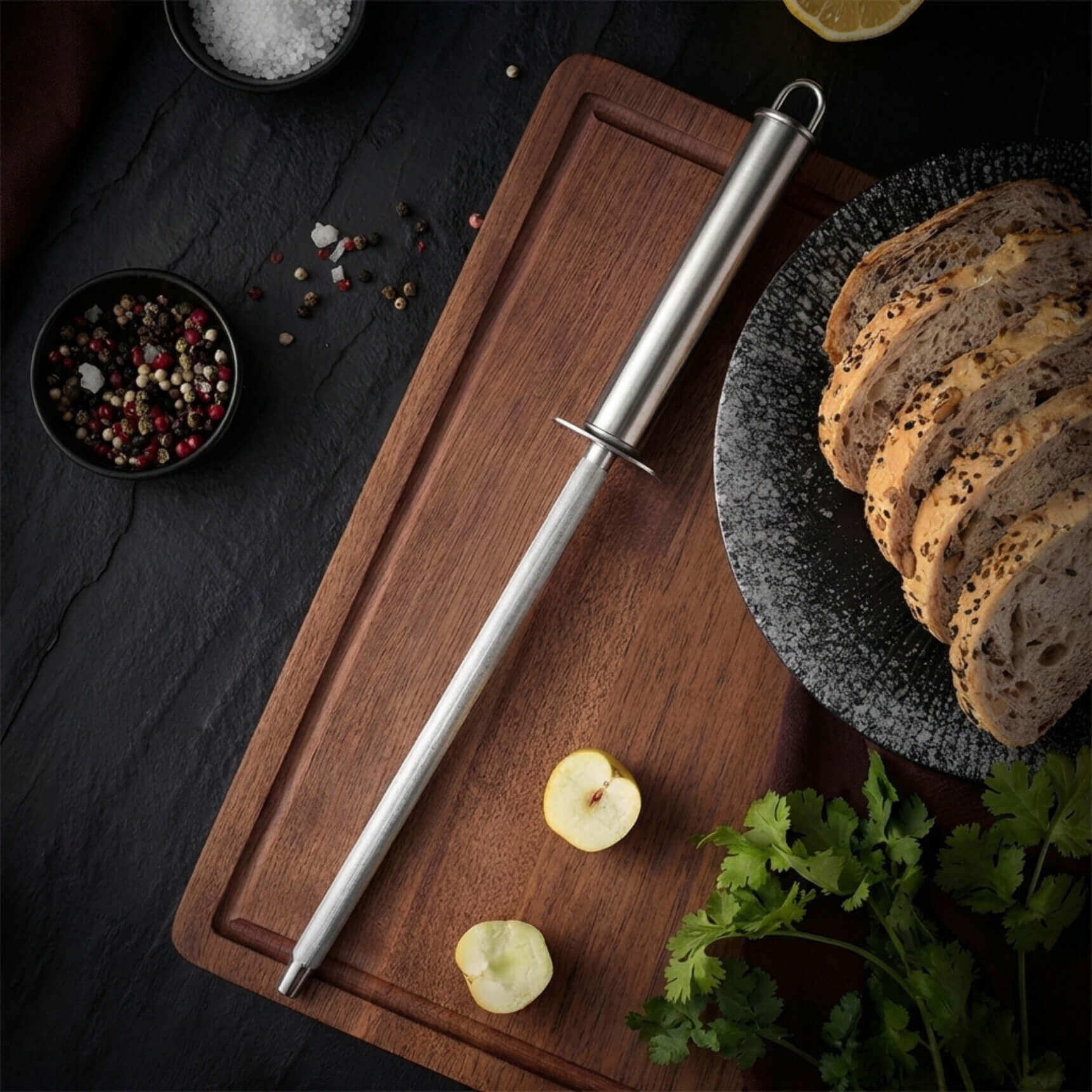 Fusil à aiguiser Kaitsuko manche gris