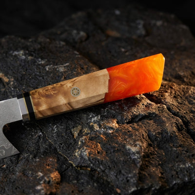 Manche couteau japonais Kiritsuke damas Spectre 1