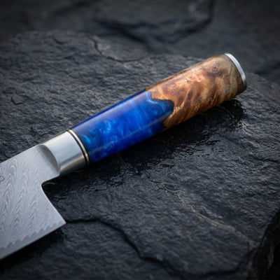 Manche couteaux japonais Mer Jaune résine bois Kaitsuko