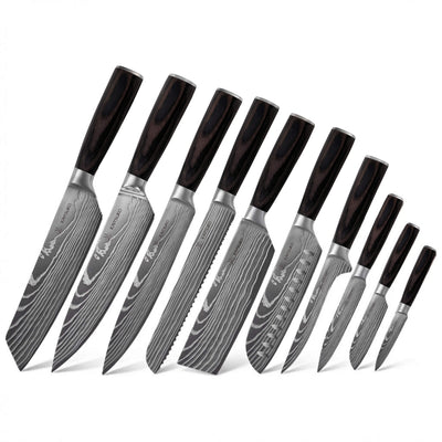 Set di 10 coltelli giapponesi - Chef Tanaka