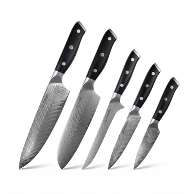 Set de 5 Yakumoto Onyx manche noir