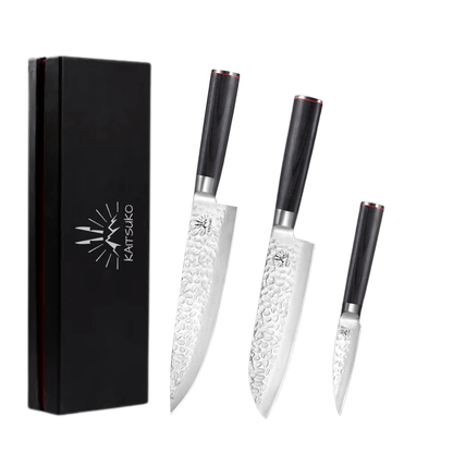 Set di 3 coltelli, stile giapponese - Kaito