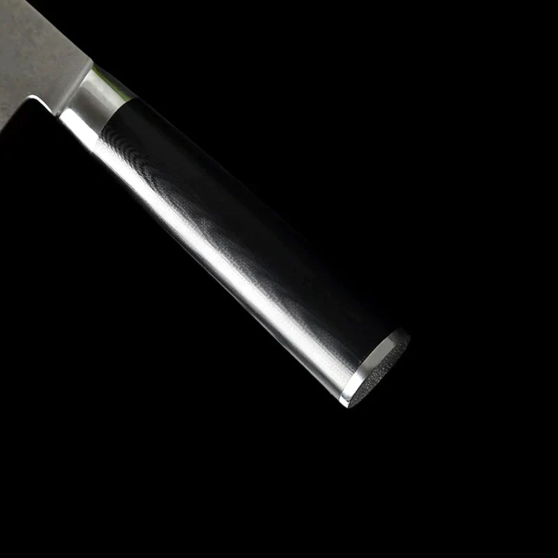 manico nero coltello da cucina giapponese di alta qualità